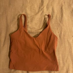 Lululemon orange align tank top